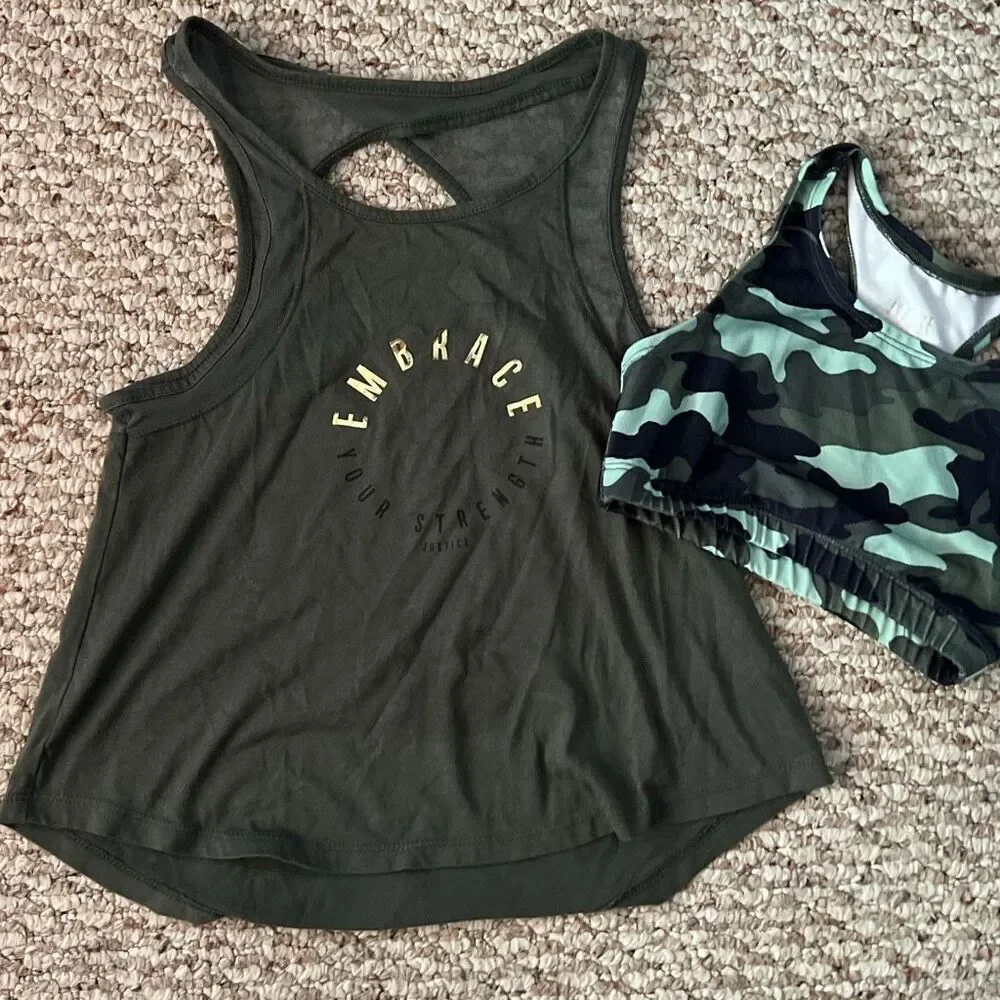 Justice size 7 girls active wear tank top